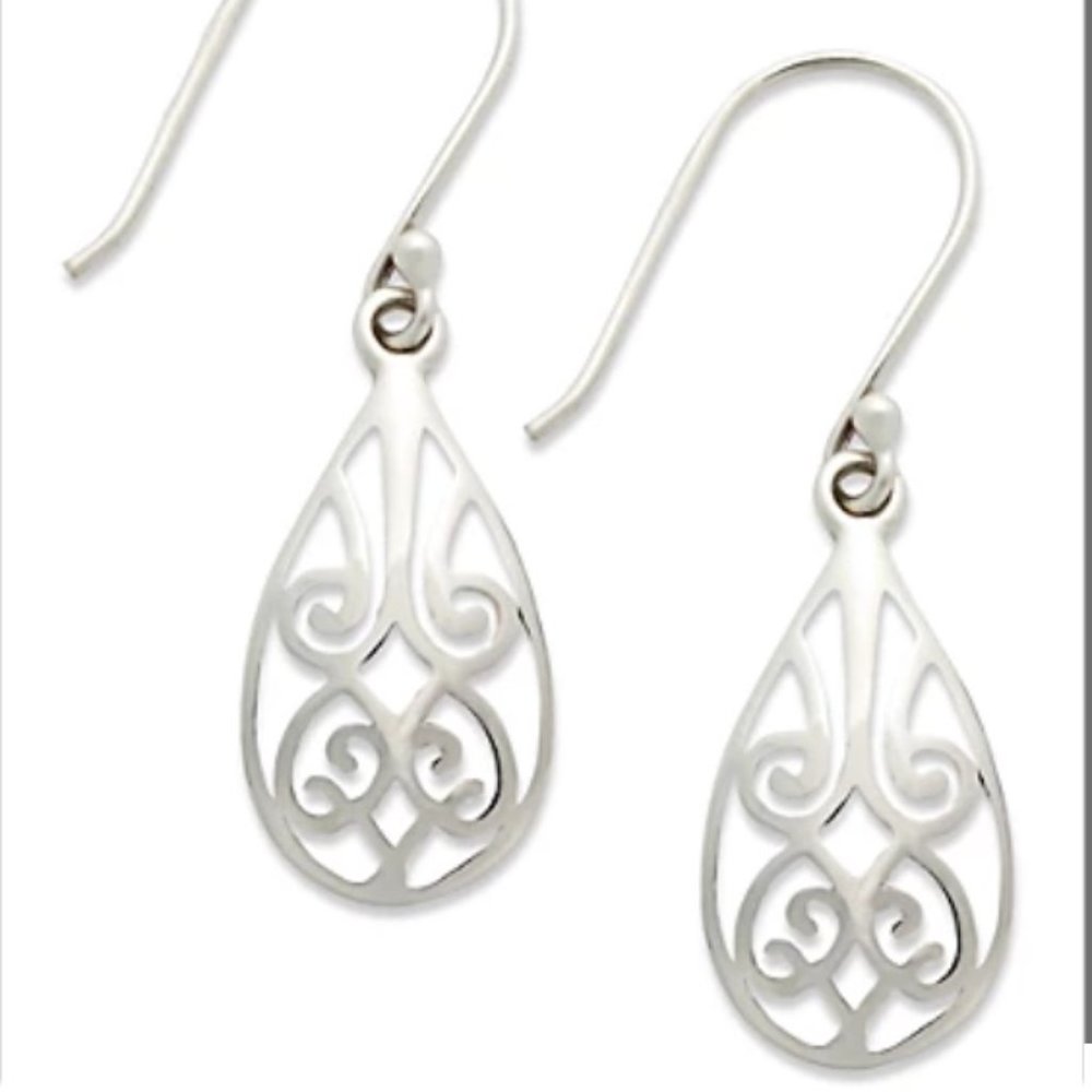 NEW Giani Bernini Filigree Teardrop Earrings in Sterling Silver
